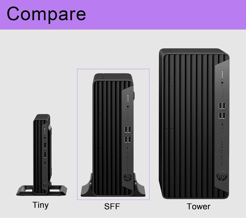 HP Desktop Computer Elite SFF G9| 6-core 5GHz Ryzen-5 Processor(1.3 Times Faster Than Intel i7-1255U) | 16GB DDR5 RAM, 512GB SSD| WiFi| Bluetooth| HDMI, USB, RJ-45| Windows 11 Pro| W/Wired KB & Mouse