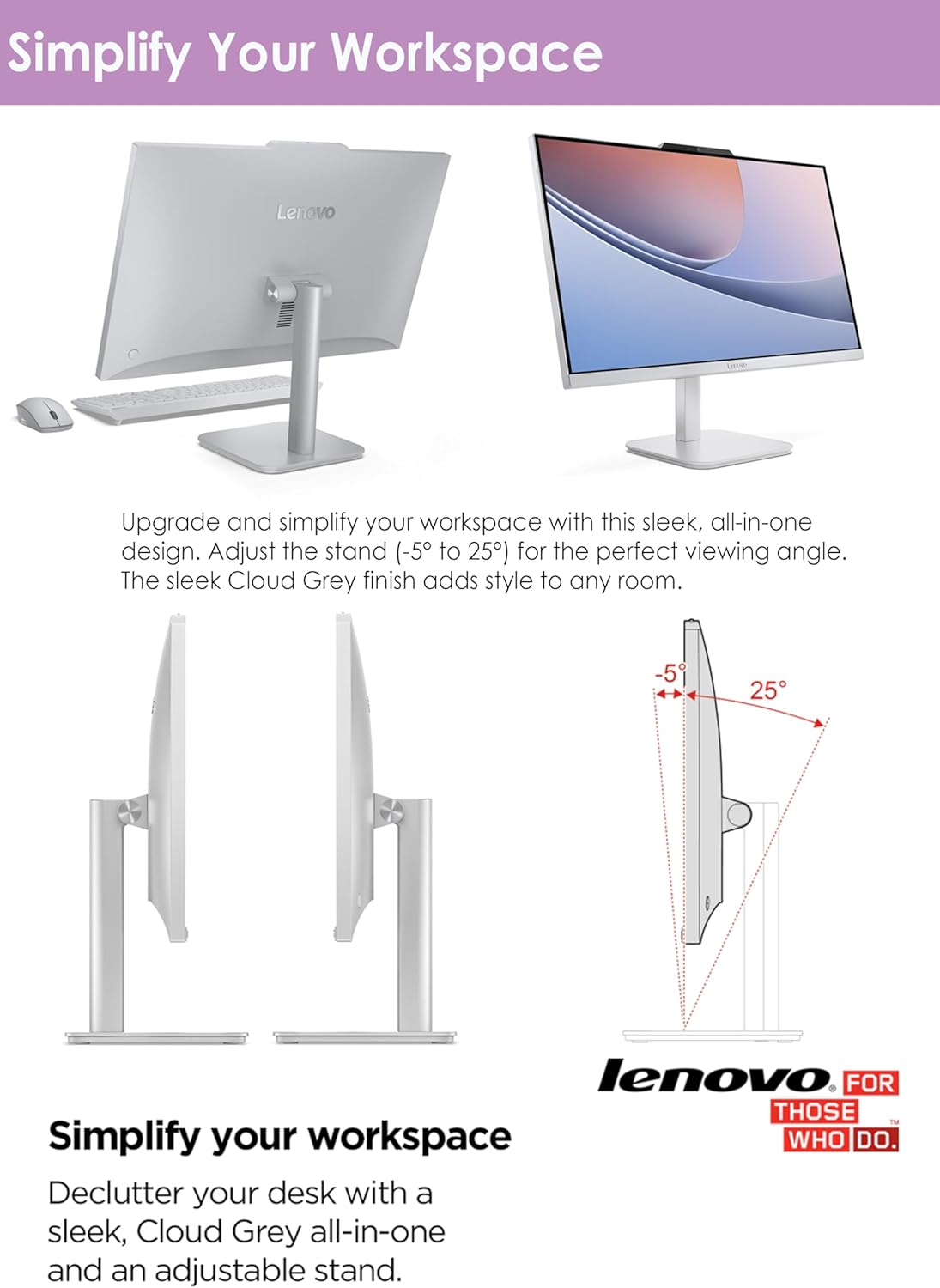 Lenovo 24" All-in-One Desktop | Ultra-Fast Intel Quad-Core CPU | 16GB RAM | 512GB External & 256GB SSD | Full HD Display | Wi-Fi 6 | HDMI | Ethernet Ports | Windows 11 | Wireless Keyboard & Mouse