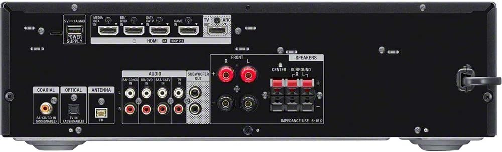 Sony STRDH590 5.2 Multi-Channel 4k HDR AV Receiver with Bluetooth (Renewed) Bundle with 3 YR CPS Enhanced Protection Pack