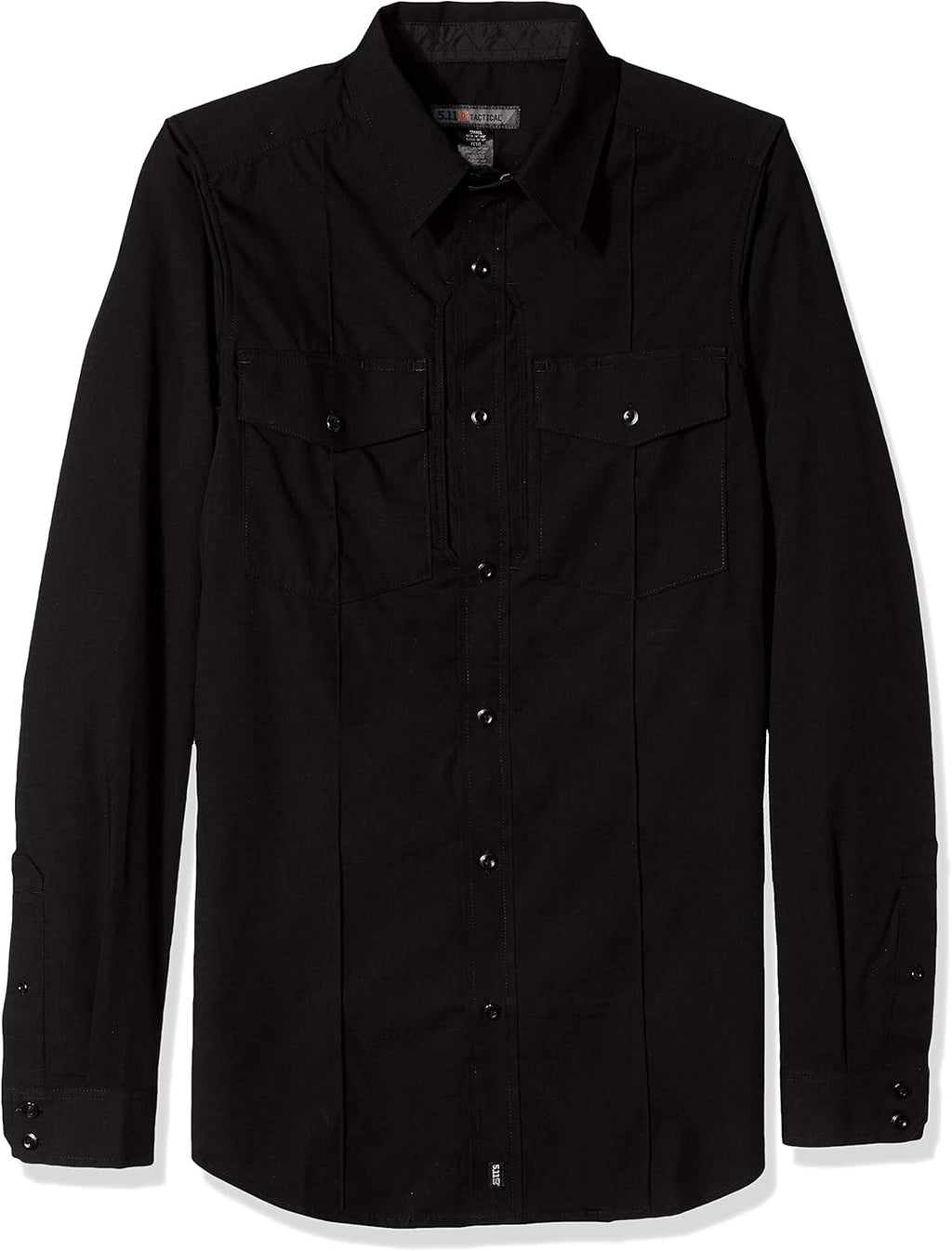 5.11 Men's Stryke Class B PDU Long Sleeve Shirt, Black, Small-Short