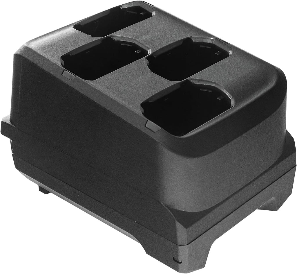 4 Slot Battery Charging Cradle Kit with Power Supply for Zebra MC3200 MC3300 Handheld PDA Barcode Scanner,Safe Stable Charger