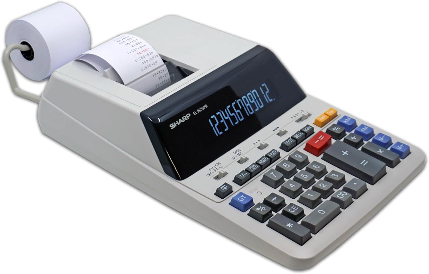 Sharp EL2360PIII Commercial Printing Calculator - 12 Digit Display
