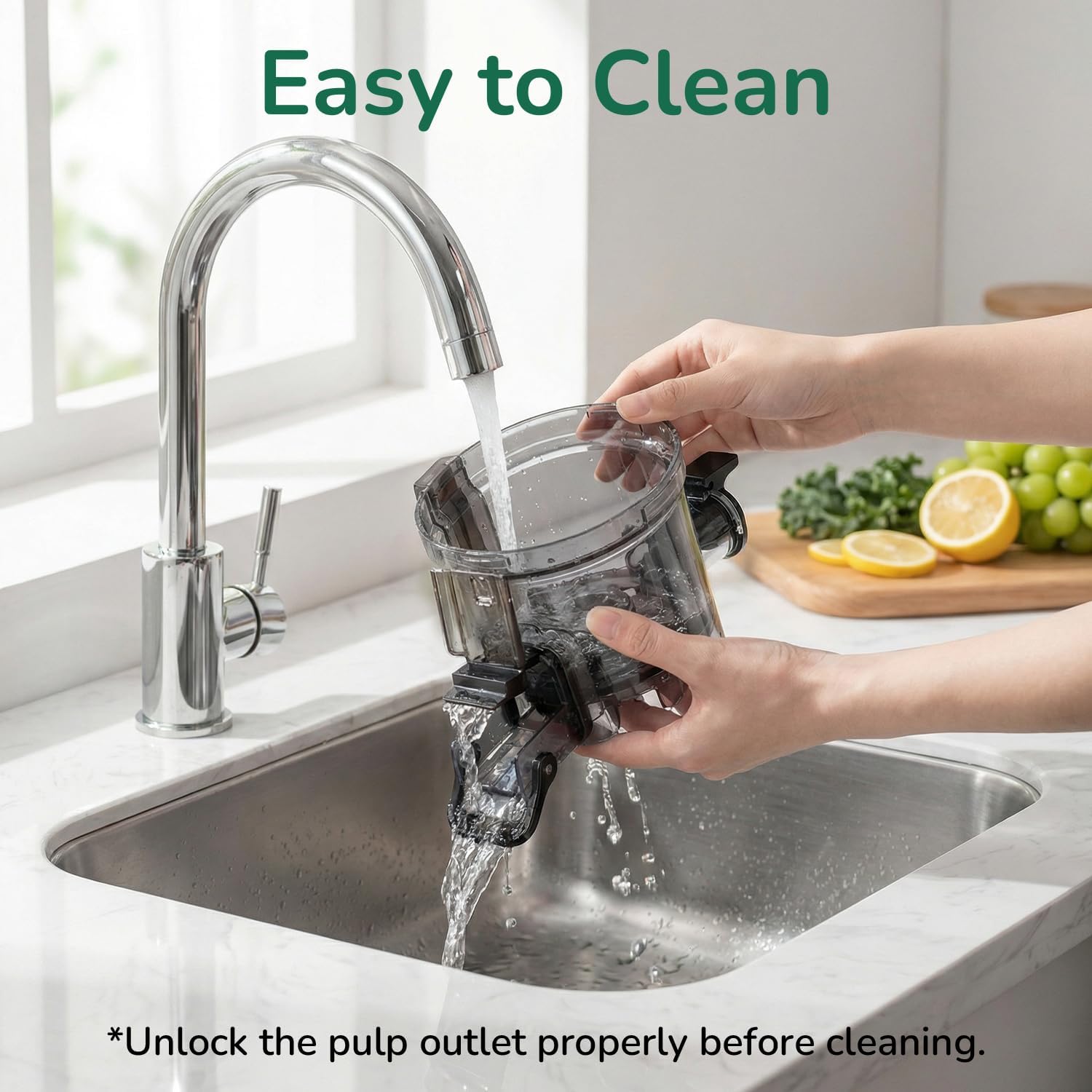 Canoly C03 Cold Press Juicer, 4.5" Wide Feed Chute Masticating Juicer Machine for Whole Fruits and Vegetables, 200W Powerful Quiet Motor, 2-in-1 Strainer (Juice & Nut Milk), Space-Saving (Matte Black)